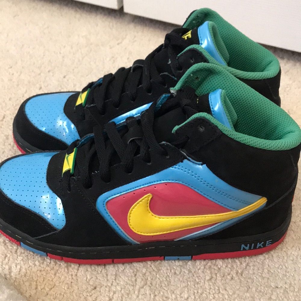 multicolor nike sneakers